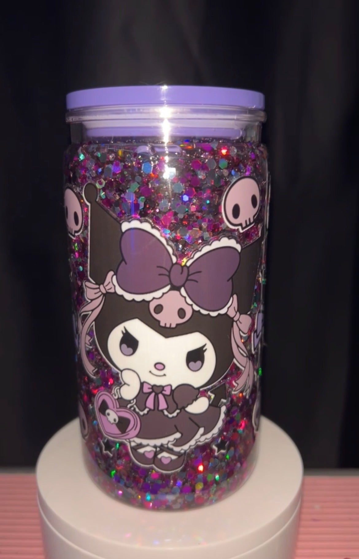 handmade Kuromi tumbler 💜