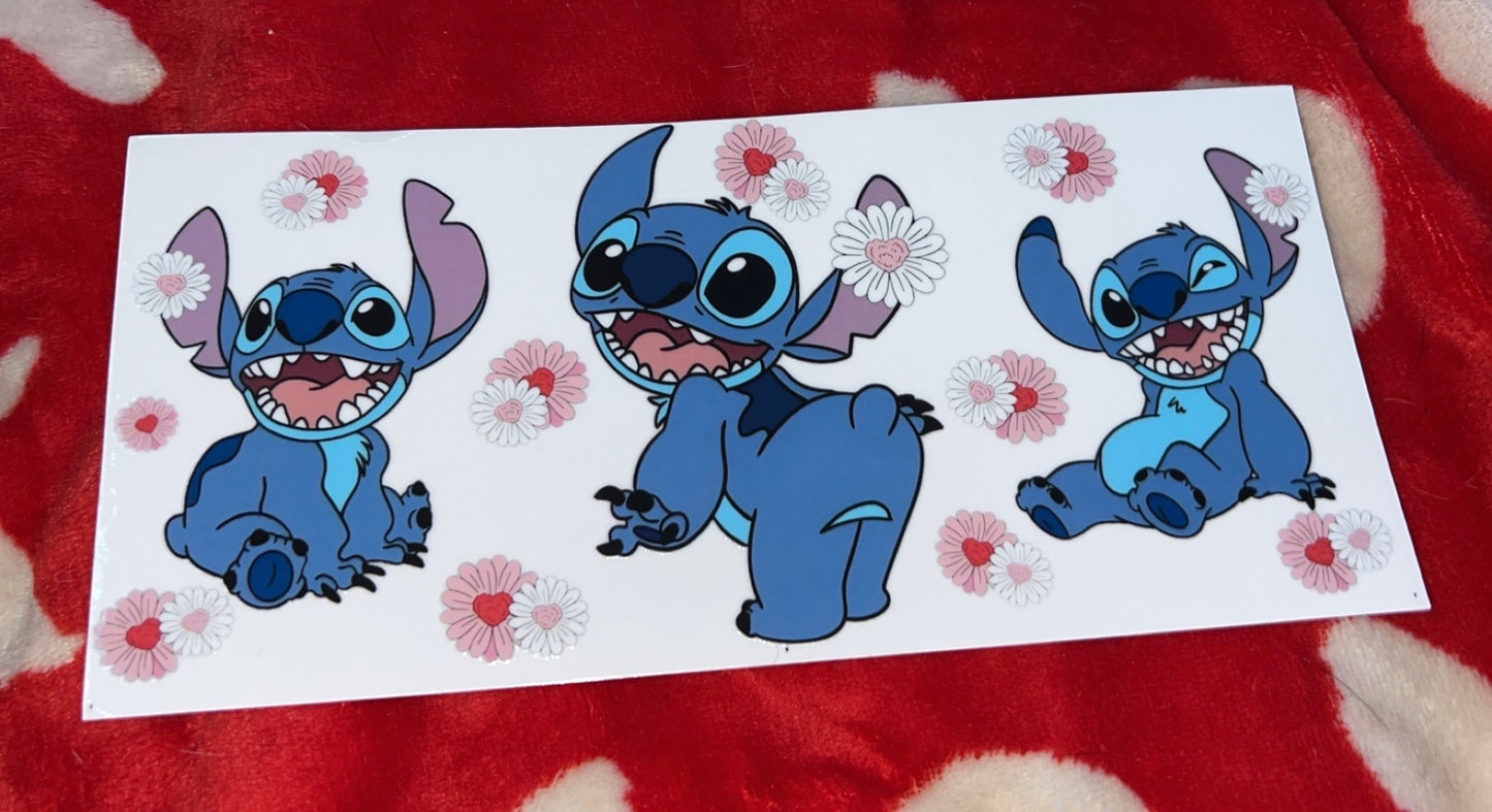 Stitch flower decal đ„°