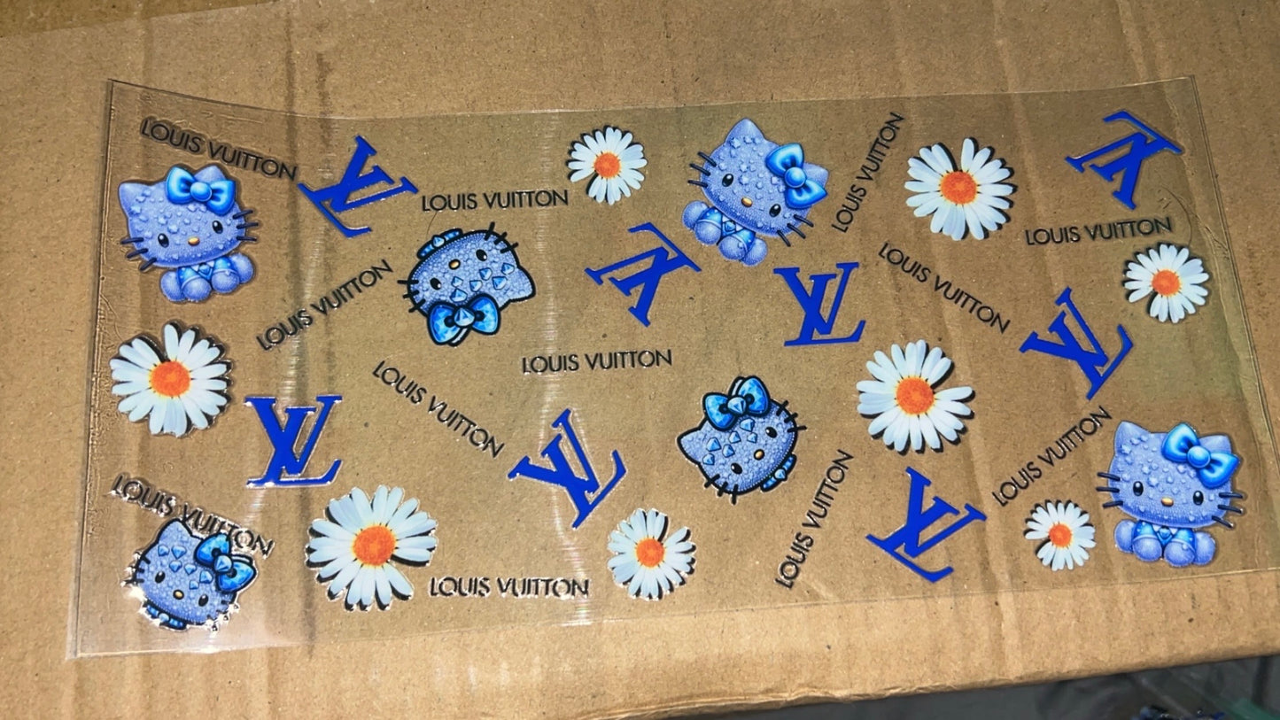 Blue Hello Kitty Louis Vuitton decal đ«