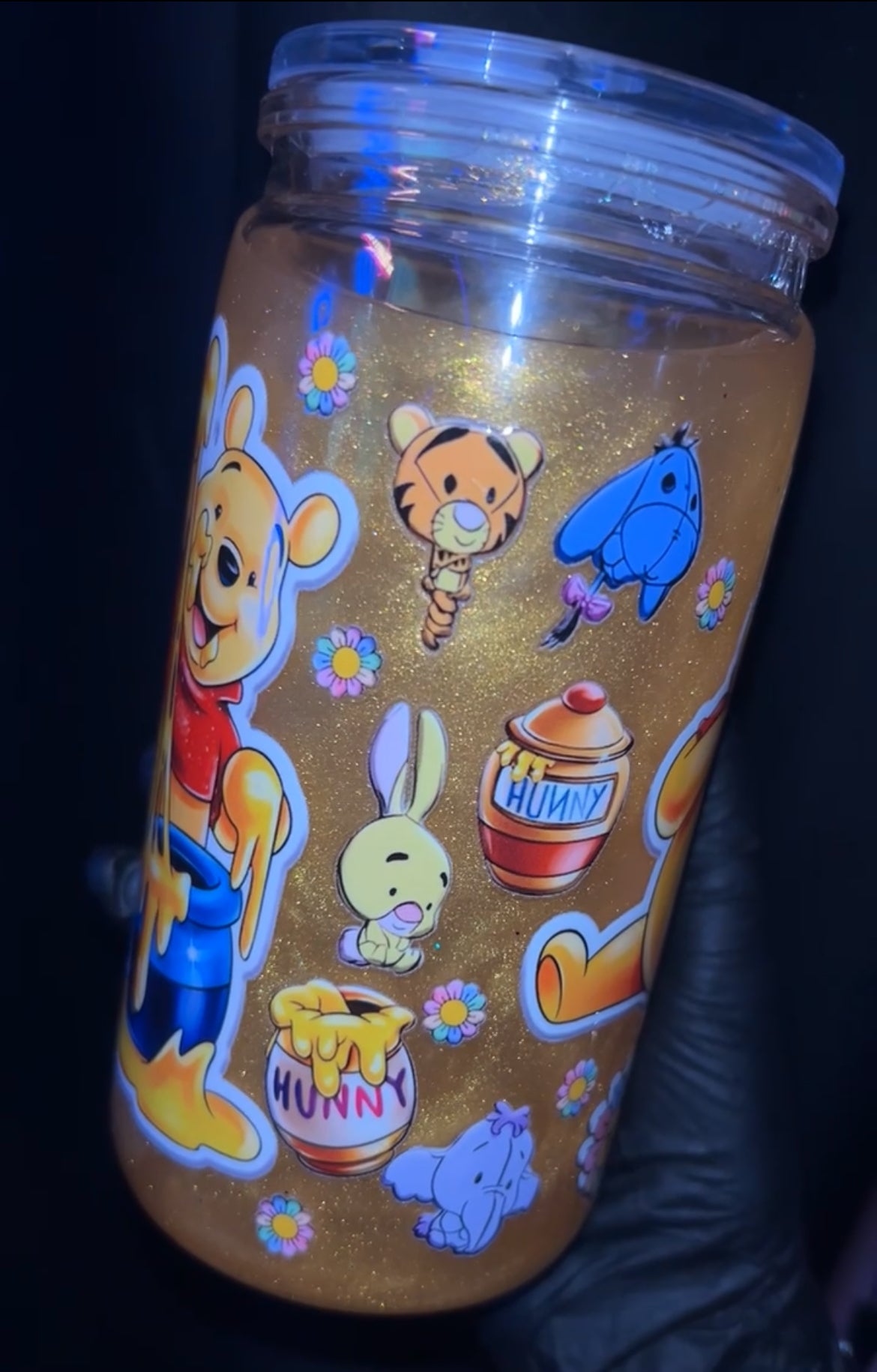 handmade Winnie the pooh tumbler 😻