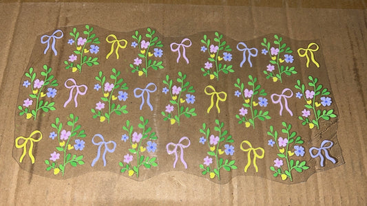 Flower and bow decal 🎀