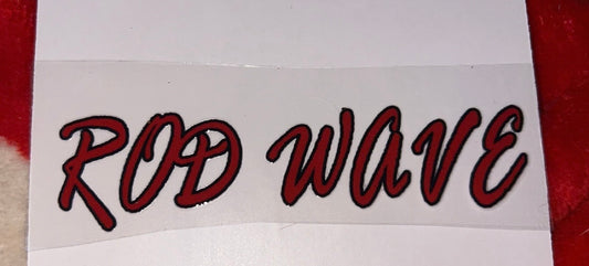 extra mini rod wave name decal 🤭