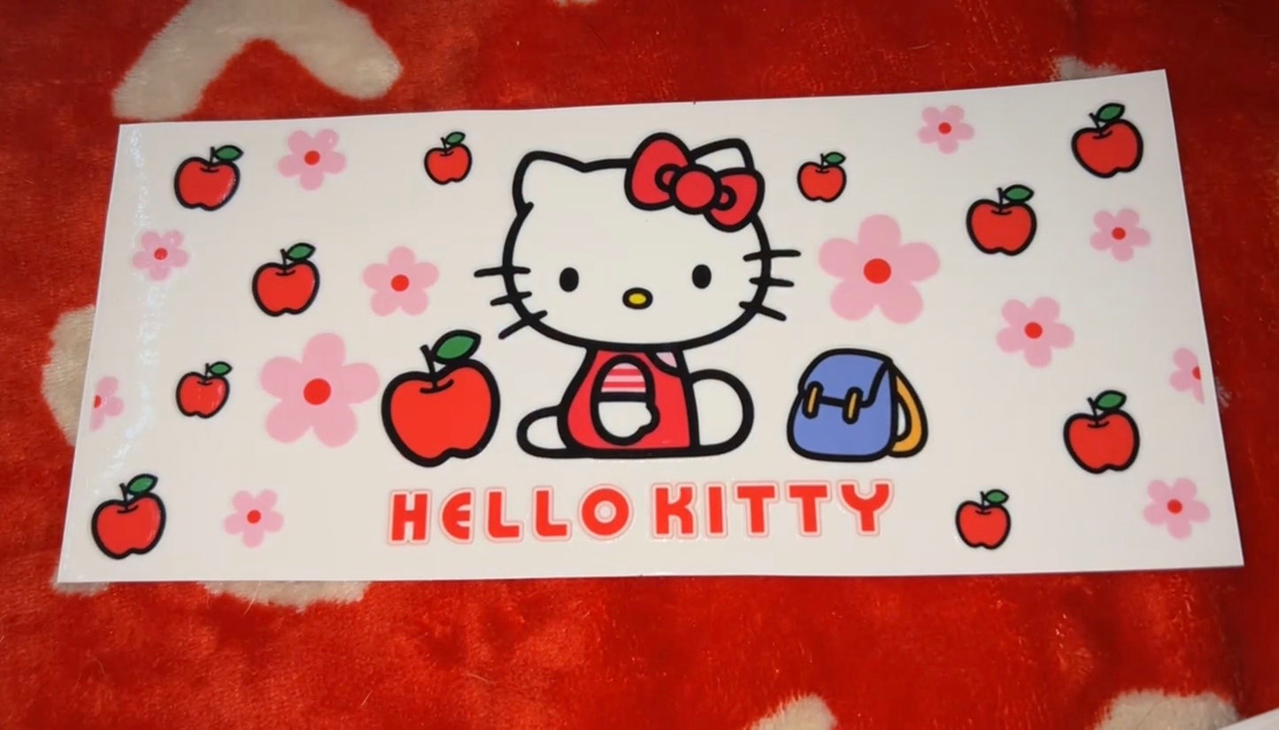 Hello Kitty apples and flowers decal 🍎