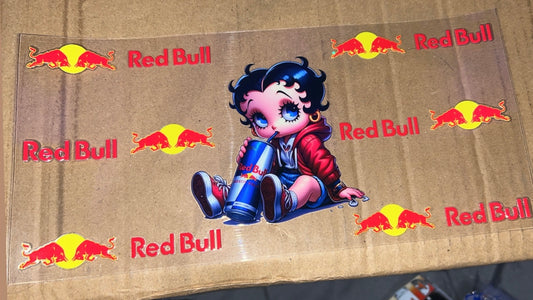 Betty Boop Red Bull decal 🐂
