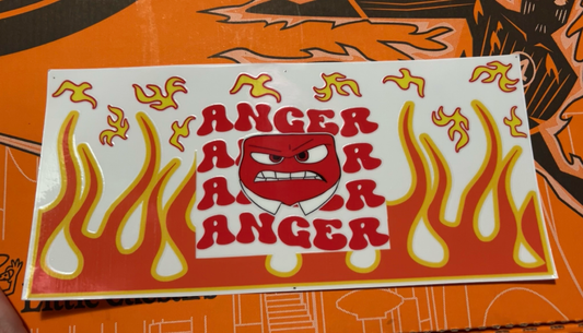 Anger Inside Out character decal