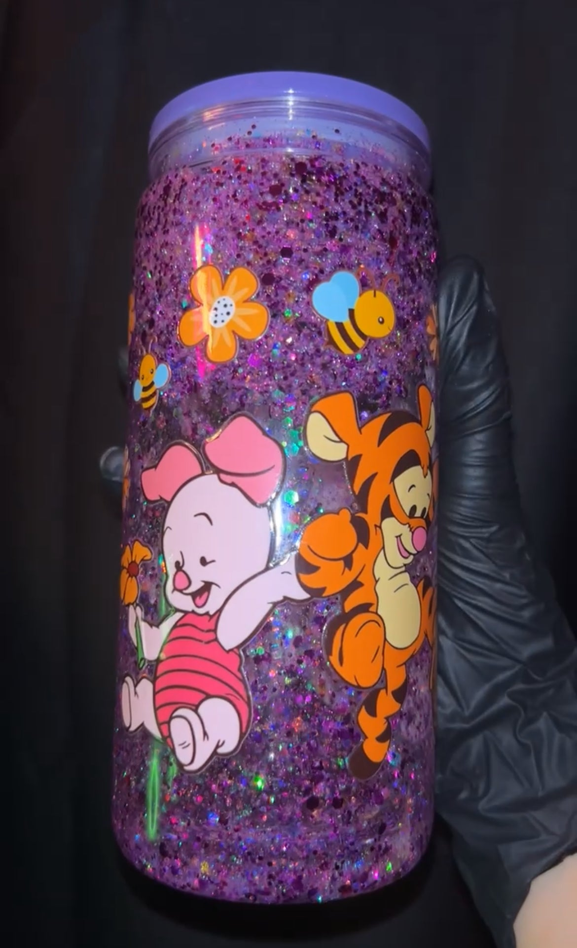 handmade Winnie the pooh and friends tumbler 🌙