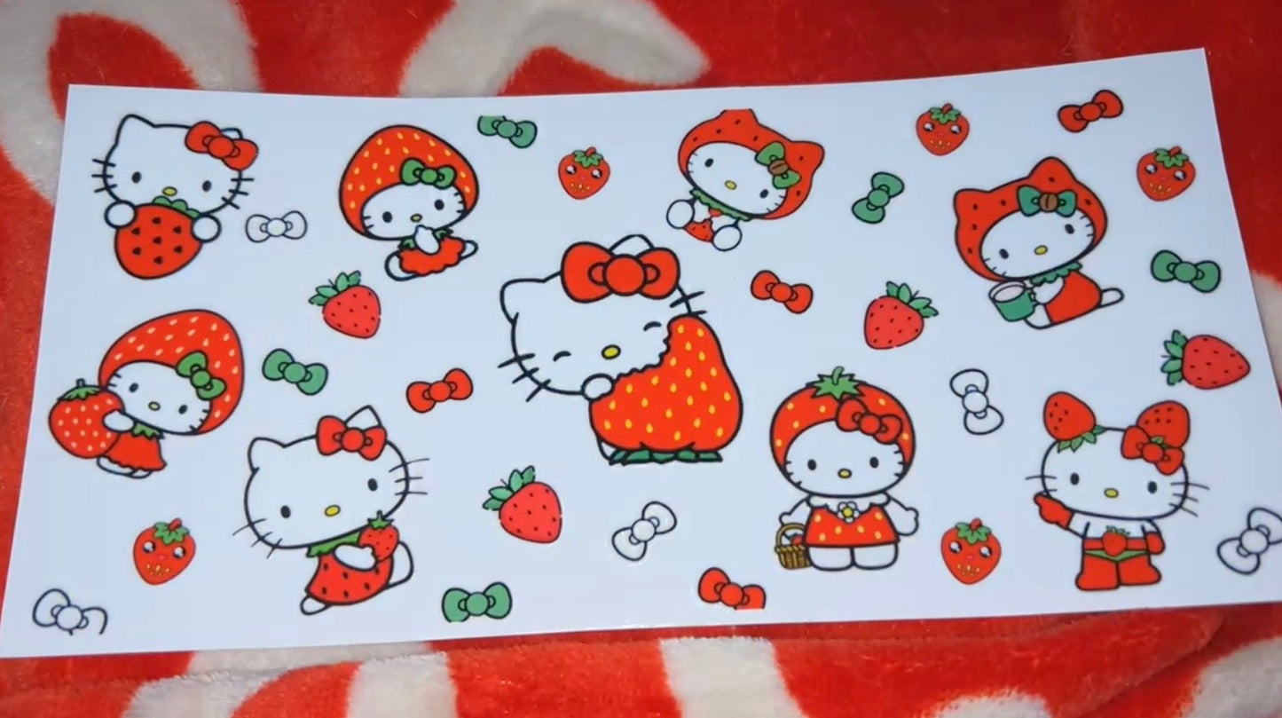 Hello Kitty strawberry decal 🍓