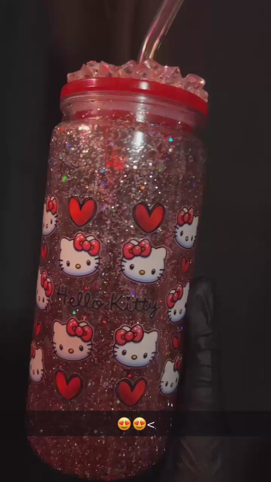handmade hello kitty tumbler 🍒