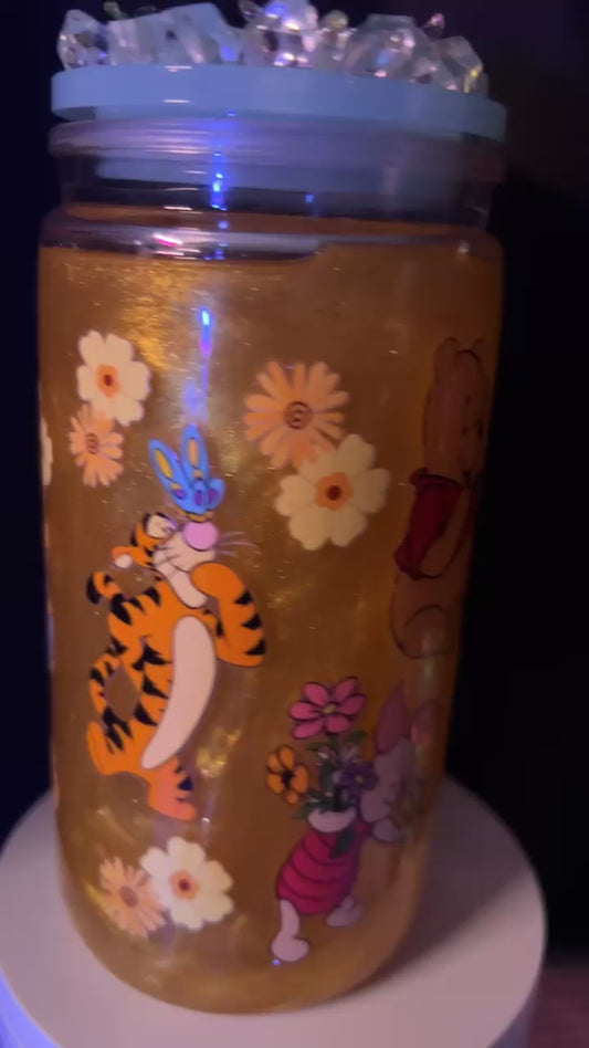 handmade custom Winnie the Pooh tumbler 🧸