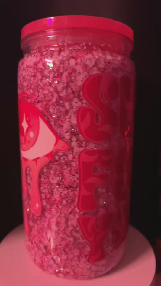 handmade “sucker for you” valentine’s tumbler 🩷