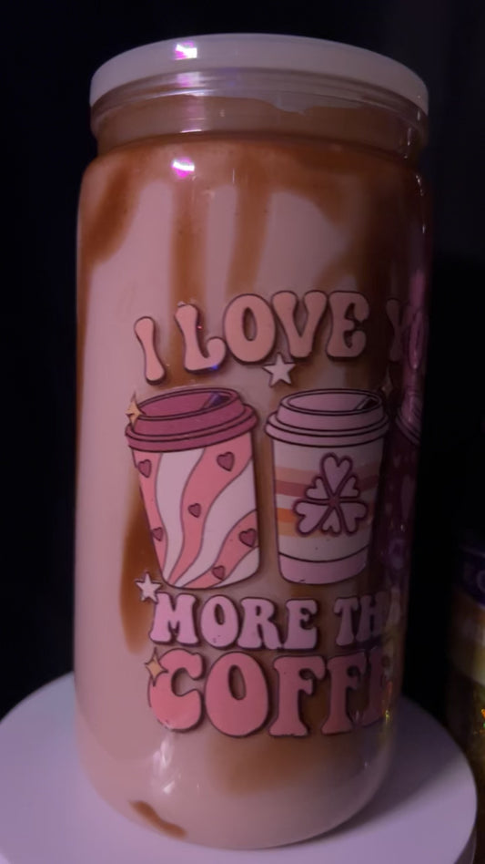 handmade coffee with caramel drizzle tumbler ☕