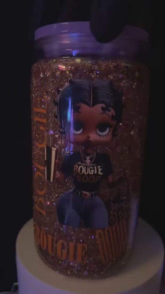 handmade custom bougie Betty Boop tumbler 😍